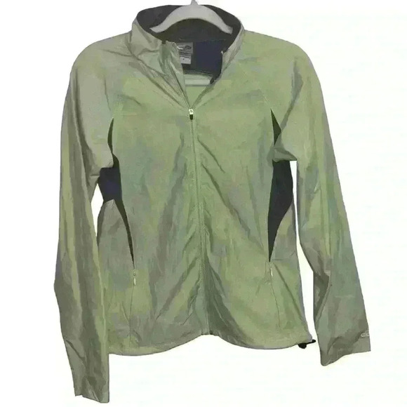 Champion Jackets & Blazers - Champion Womens Size M Full Zip Up Wind Breaker Mock Neck Jacket Green